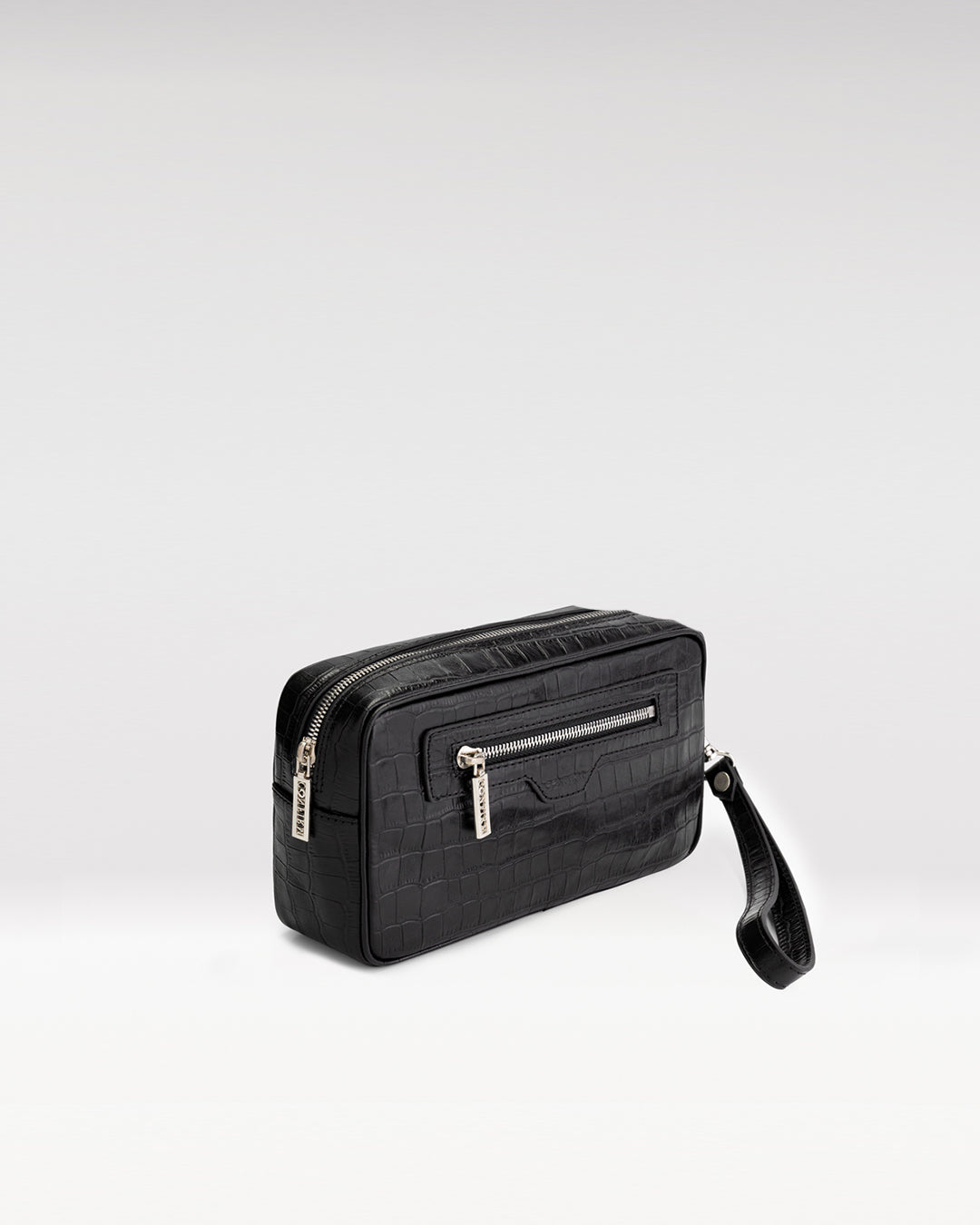 Clutch croco | black