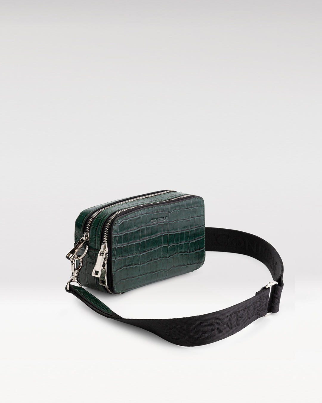 Mini pouch croco | green