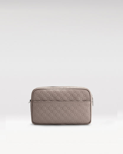 Clutch patterned | taupe