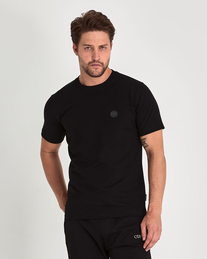 Soft solid T-shirt fitted | black