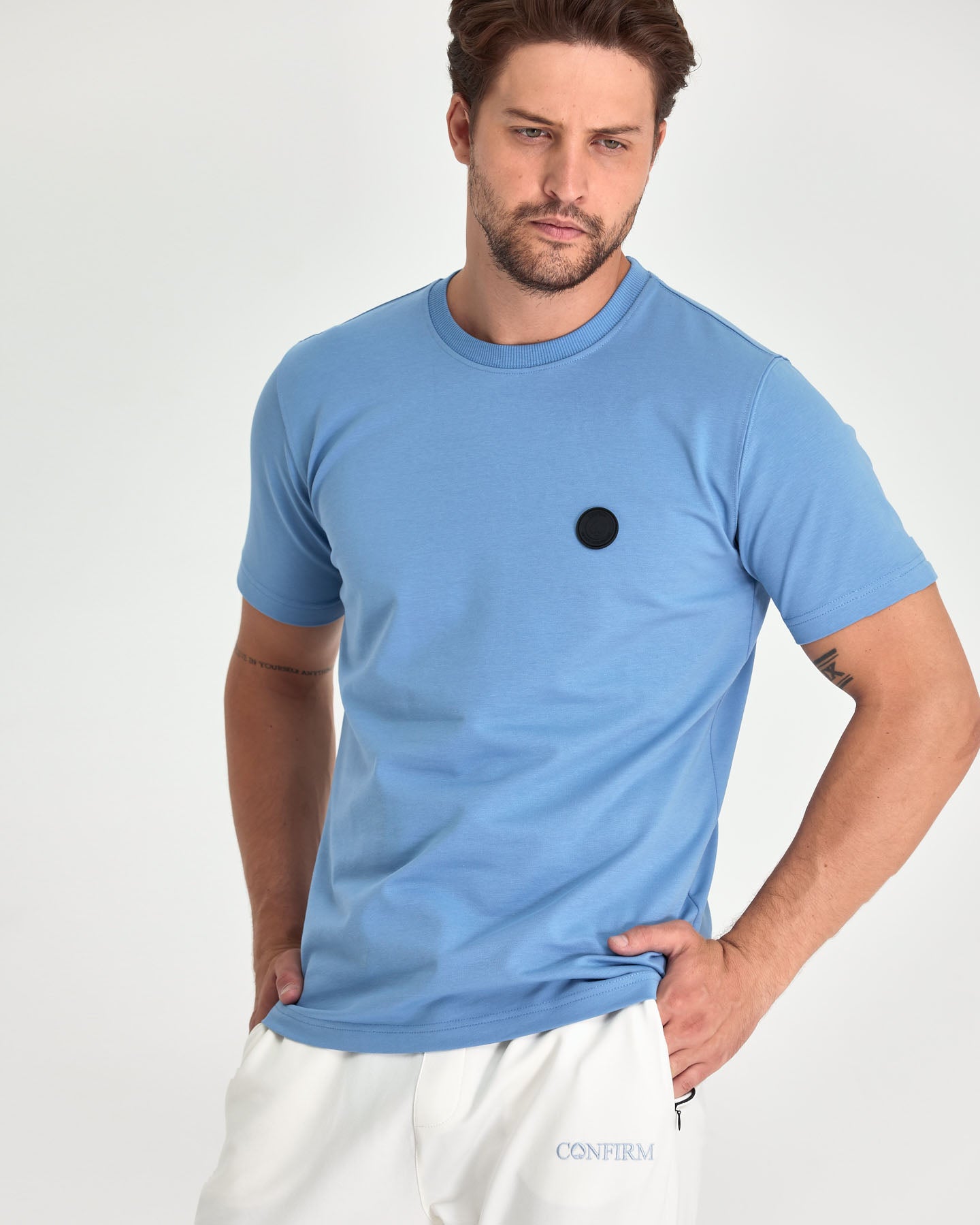 Soft solid T-shirt fitted | dusk blue