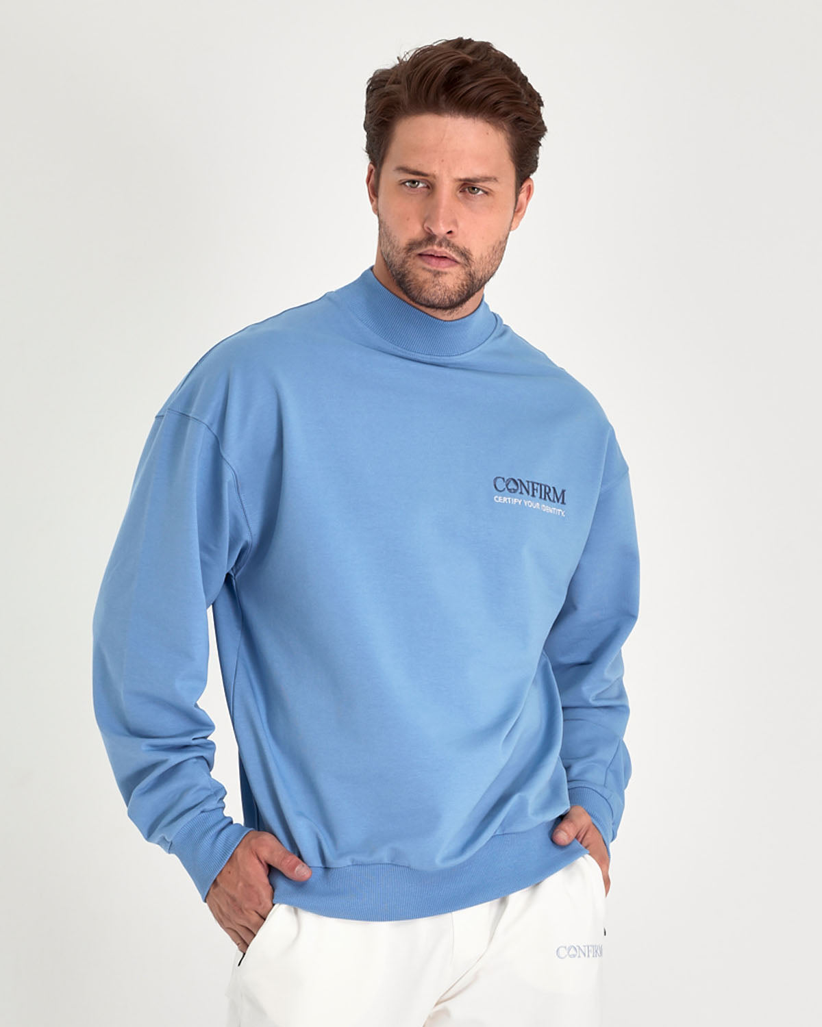 Soft solid Sweater oversized | dusk blue