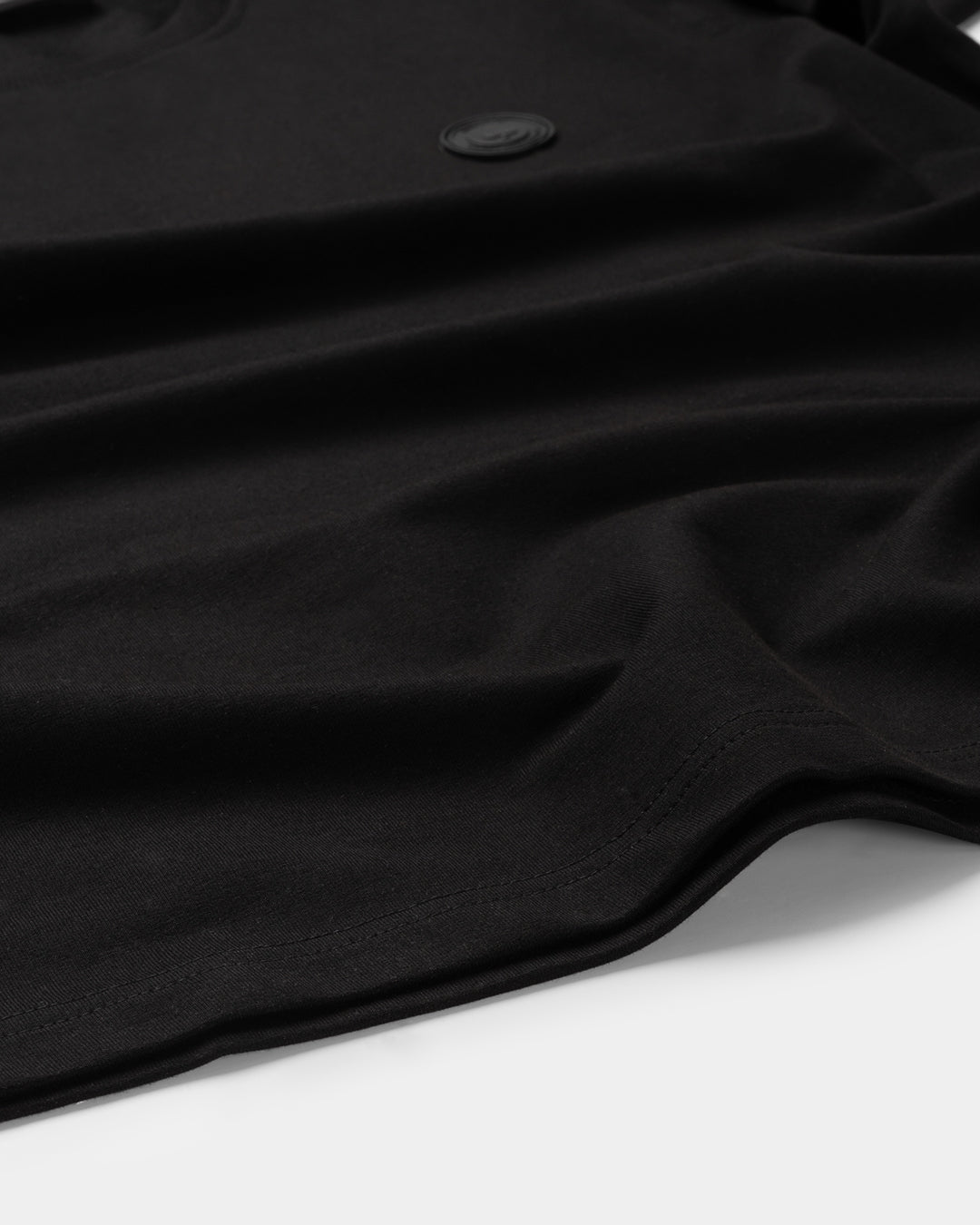 Soft solid T-shirt fitted | black