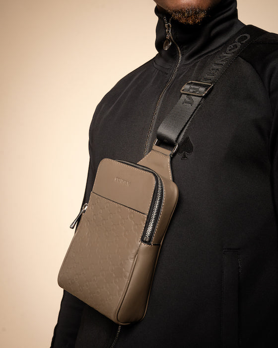 Sling bag patterned | chocolate