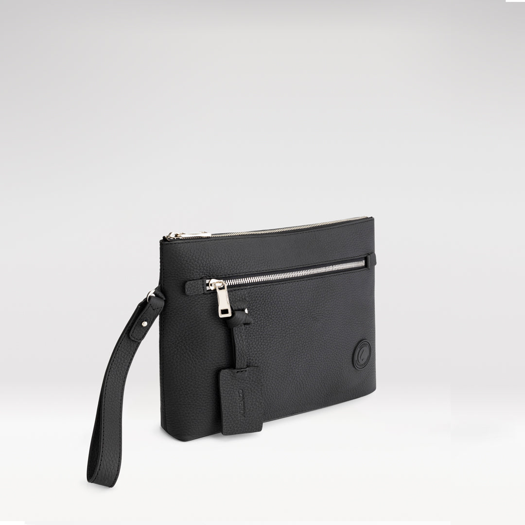Jetset clutch Soft solid - monaco | black