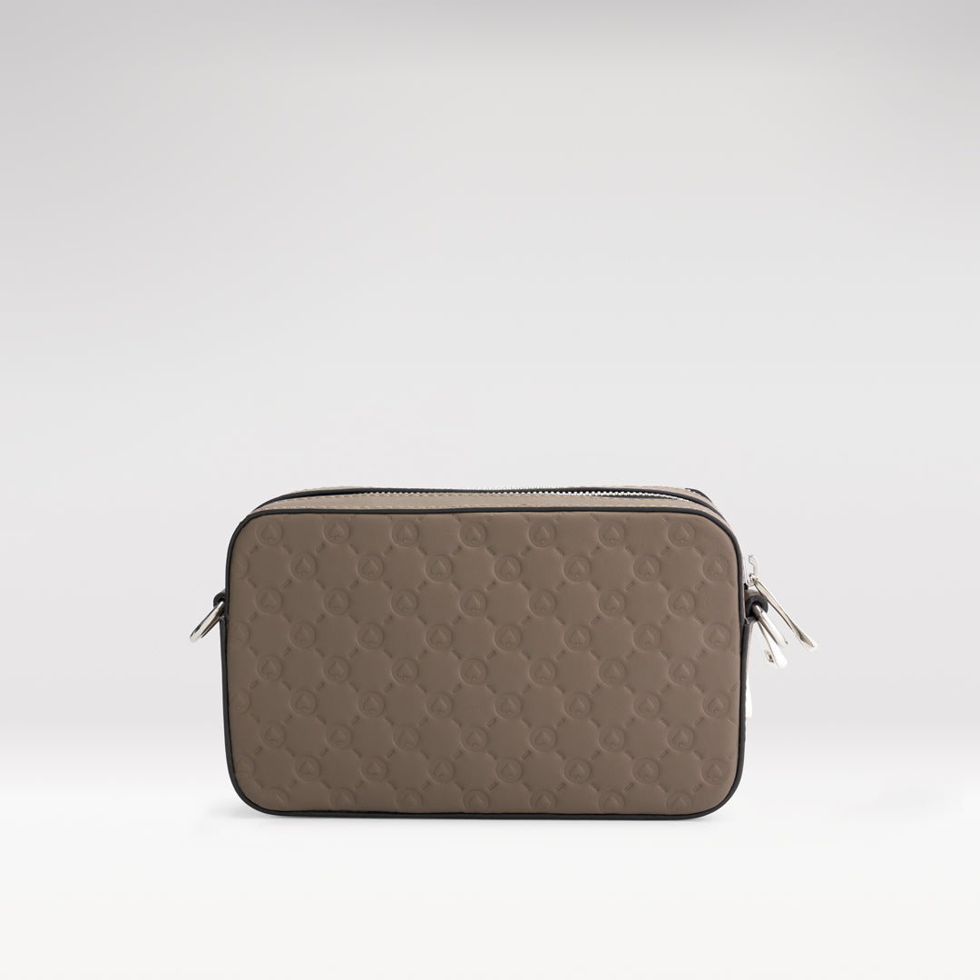 Mini pouch patterned | chocolate