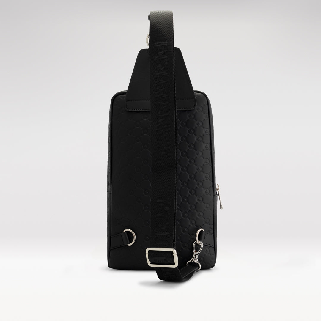 Single bag patterned | black & chocolate