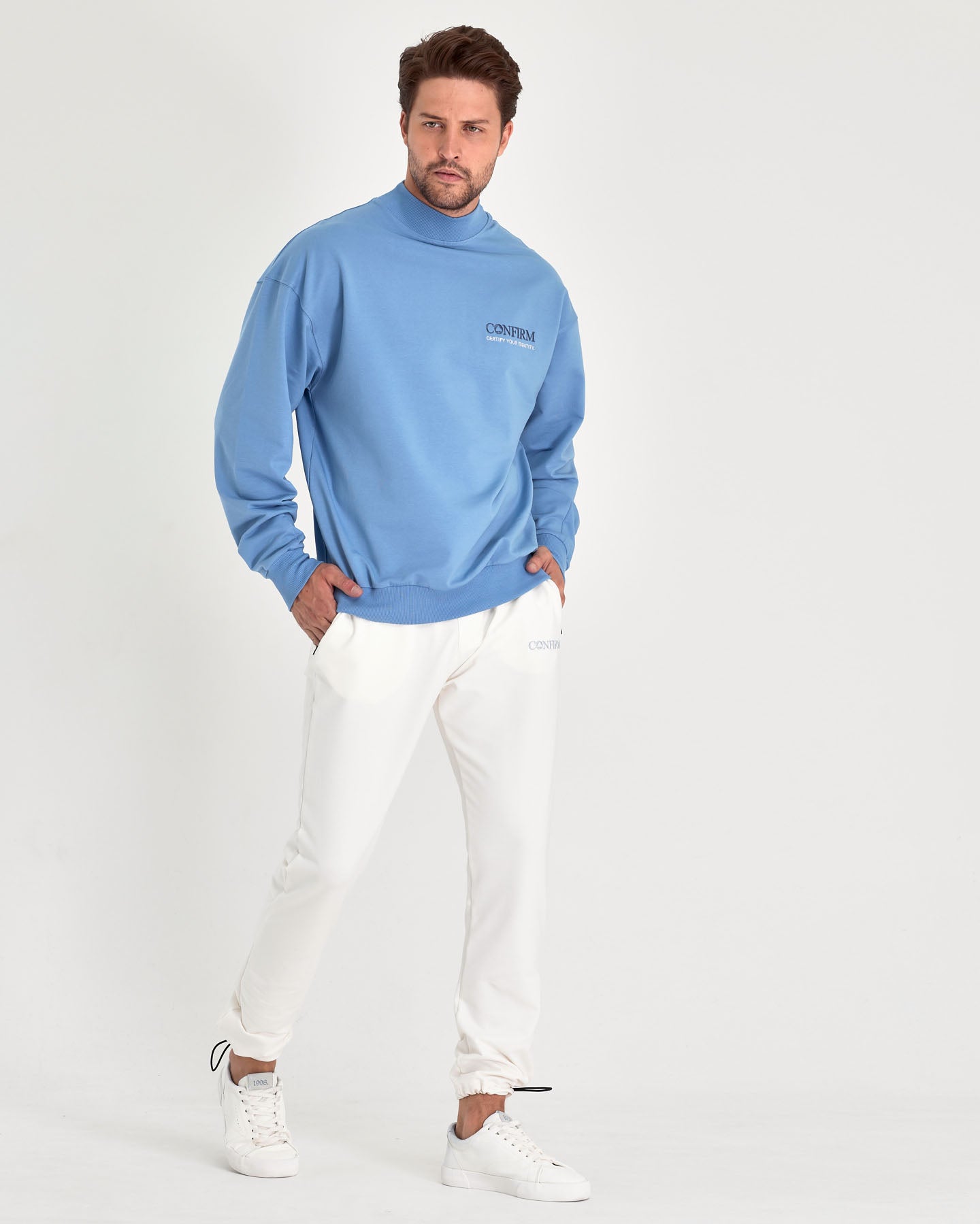 Soft solid Sweater oversized | dusk blue