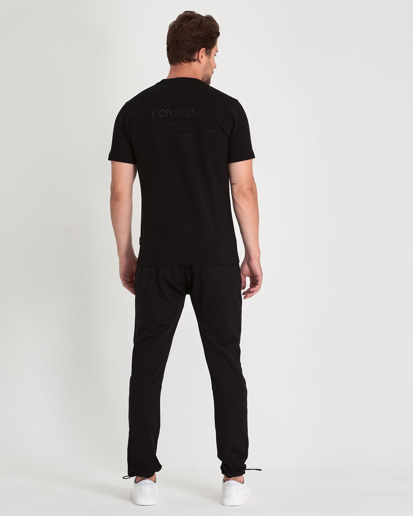 Soft solid track pants | black