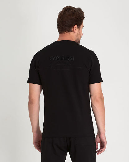 Soft solid T-shirt fitted | black