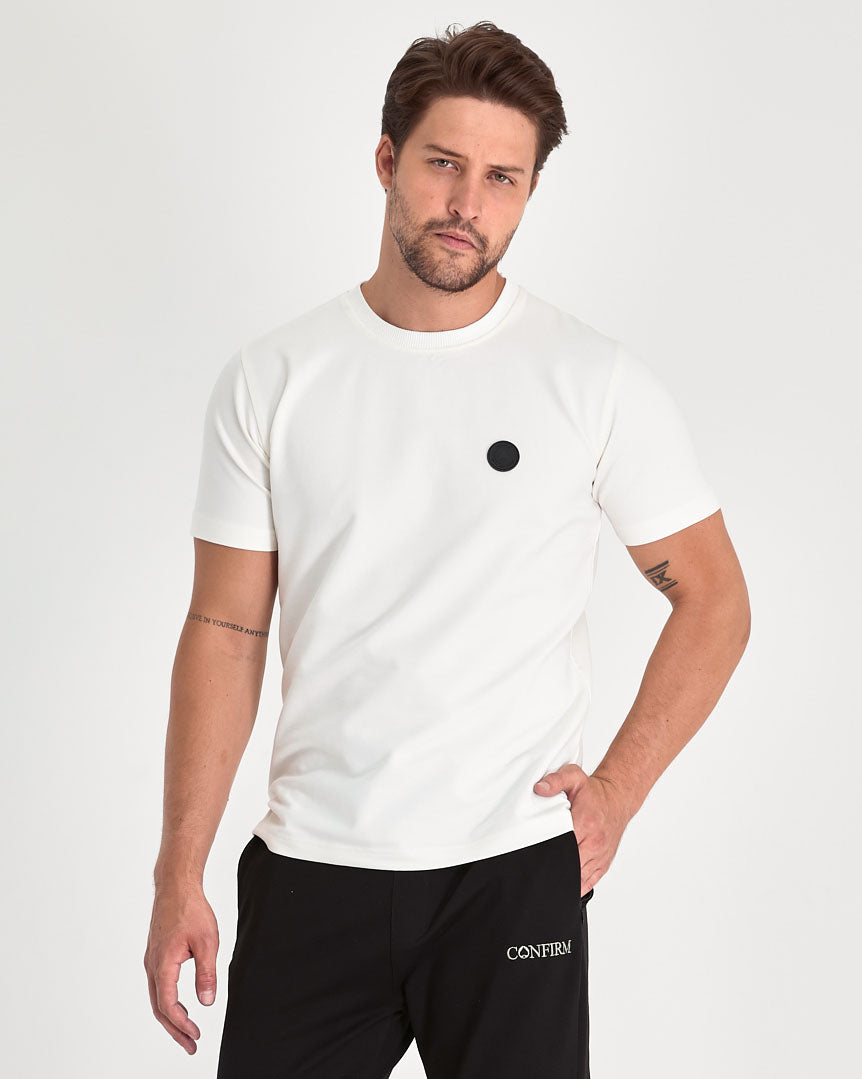 Soft solid T-shirt fitted | marshmallow