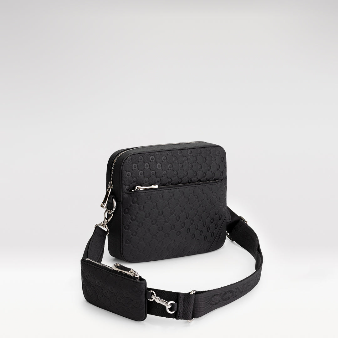 Duo bag patterned | black