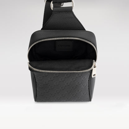 Cross Body Sling bag patterned | zwart