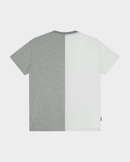 Confirm Original Duo heren T-shirt, links wit en rechts grijs mêlee, met CONFIRM-borstborduring