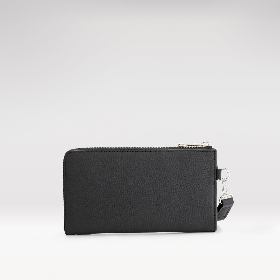 Wallet clutch patterned | black