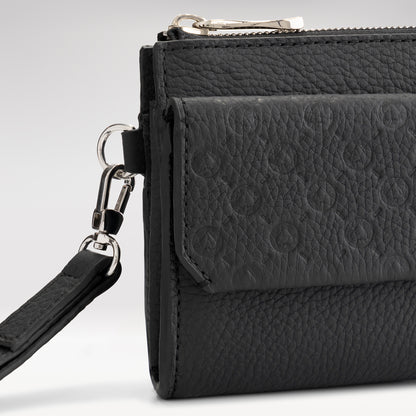 Wallet clutch patterned | black