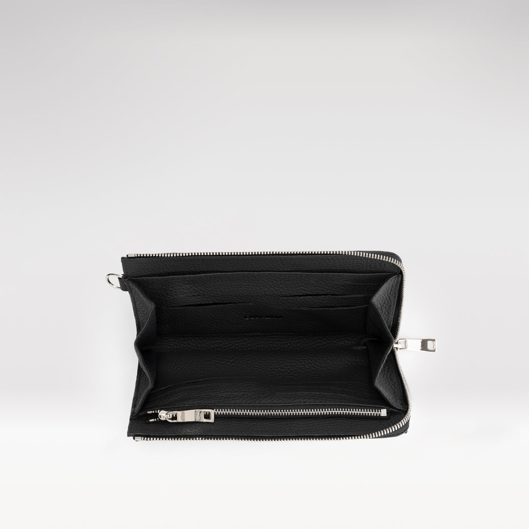 Wallet clutch patterned - monaco | black