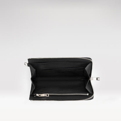 Portemonnee-clutch patterned | zwart