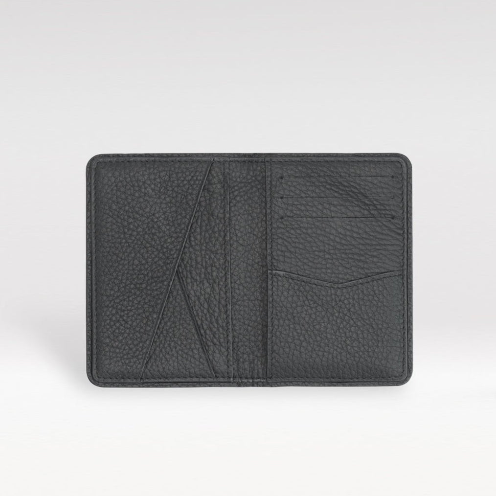 Confirm Card Holder in zwart (Pure Pebble), 100% leer