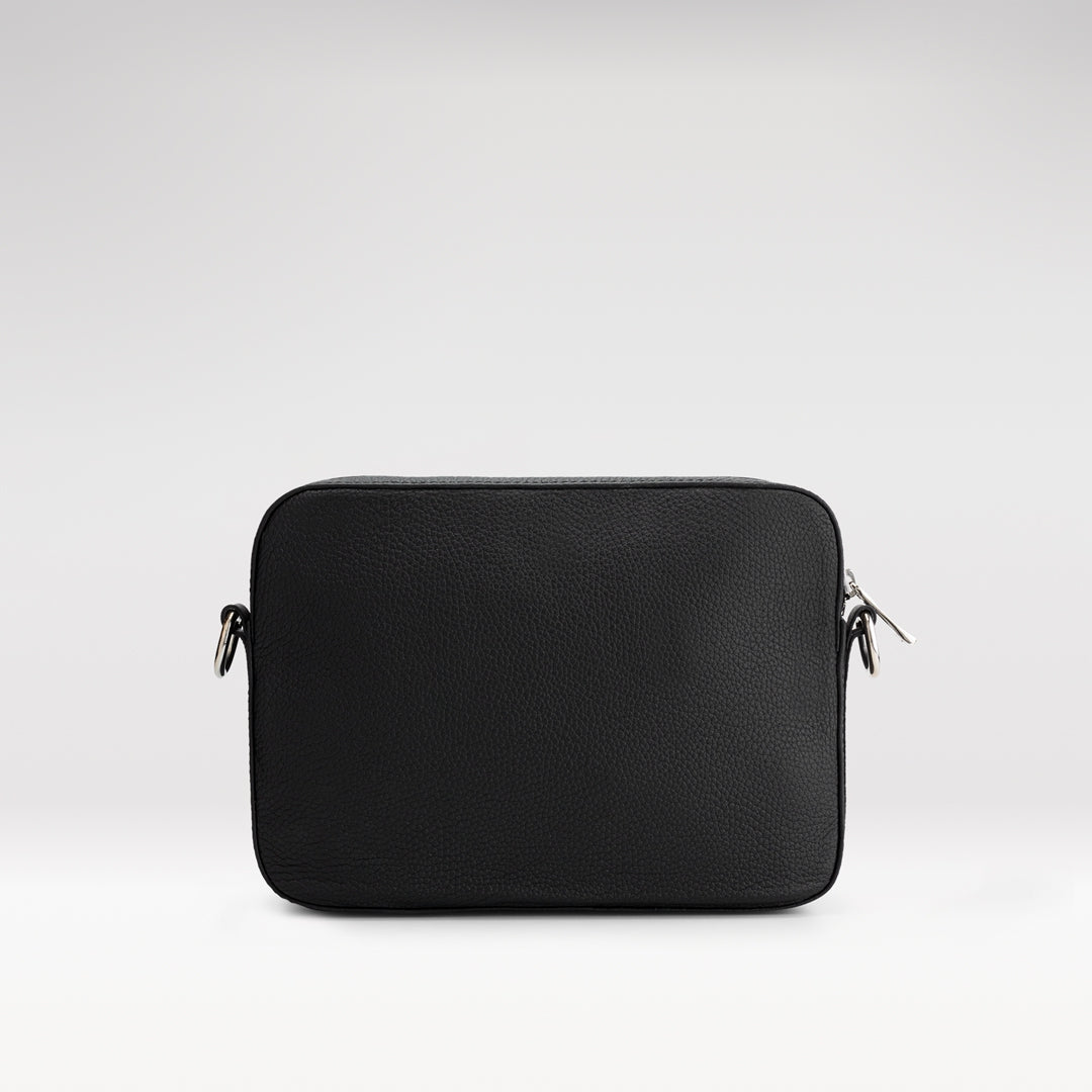 Shoulder bag patterned | black