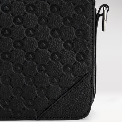 Shoulder bag patterned | black