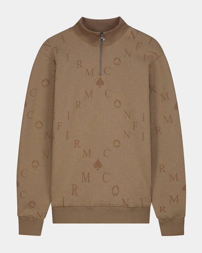 Zip sweater - Diamond | camel